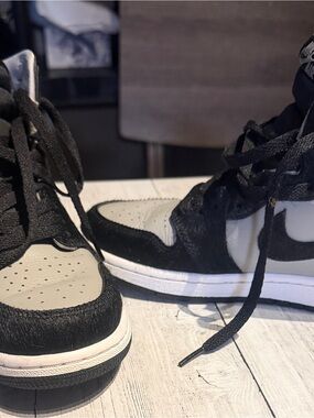 Jordan Black and White Sneakers